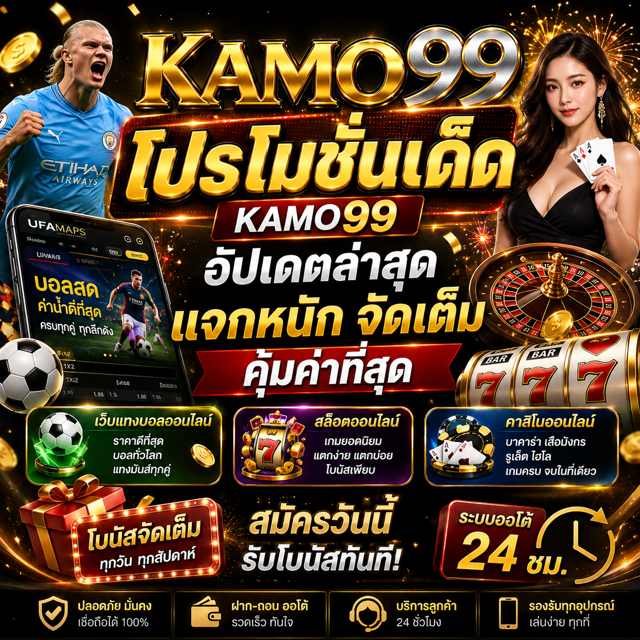 โปรโมชั่นเด็ด kamo99 อัปเดตล่าสุด แจกหนัก จัดเต็ม คุ้มค่าที่สุด